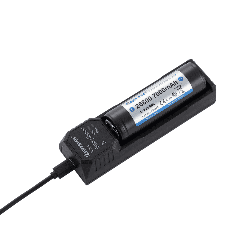 32650/26800/21700/18650のS1 Li-Ion充電式バッテリー充電器… - キープ